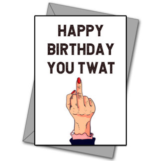 Funny Rude Birthday Card - Adult Humor