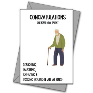 Funny Grandparent Birthday Card – Rude Birthday Card