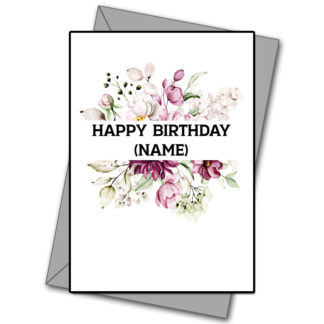 Happy Birthday Personalizable (Red)