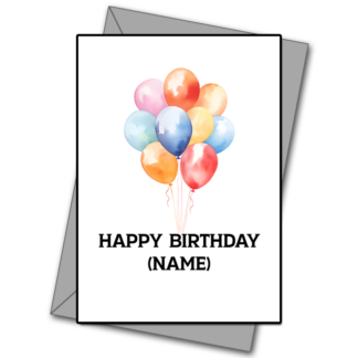 Happy Birthday Personalizable (Balloons)